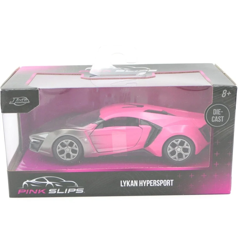 Jada Pink Slips Lykan Hypersport Die-Cast Car Pink Black 1:32 Scale New in Box